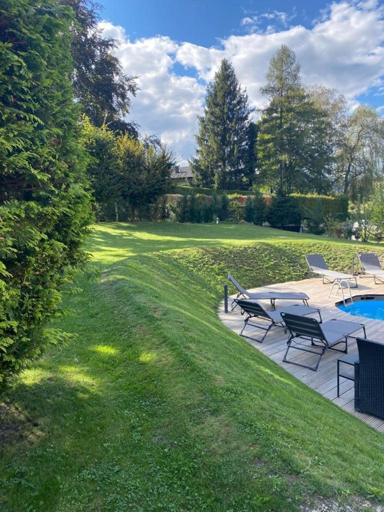 Appartement Moderne Avec Terrasse Et Piscine A Chatel Sur Bex Zewnętrze zdjęcie